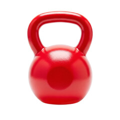 red dumbbells isolated on white