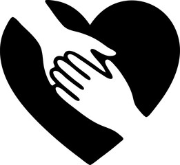 Helping Hands Heart Unity Icon