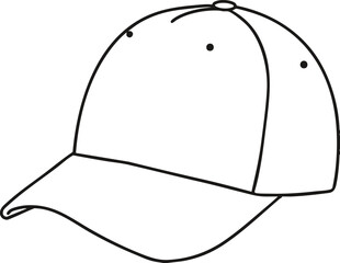 baseball cap vector illustration