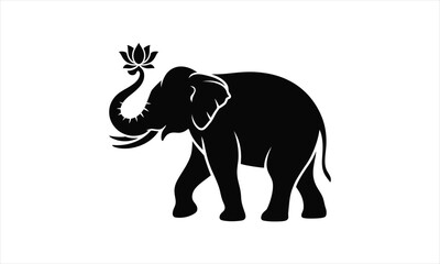 Obraz premium Majestic elephant silhouette design