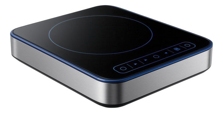 Portable induction cooktop with touch controls for small outdoor gatherings