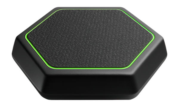 Hexagonal balance stone with a textured top for improved traction