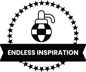 Endless inspiration is the concept of this logo