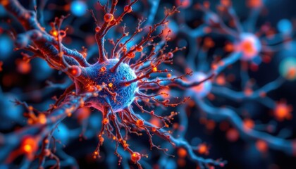 create a visually striking image that showcases the neural firing process and the role of neurotransmitters in activating nerve cells within a neuronal network