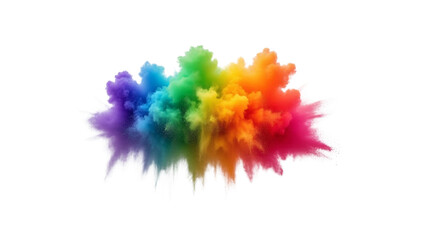 colorful paint splashes