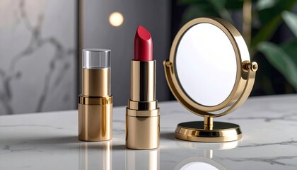 Open Matte Lipstick with Mini Mirror 