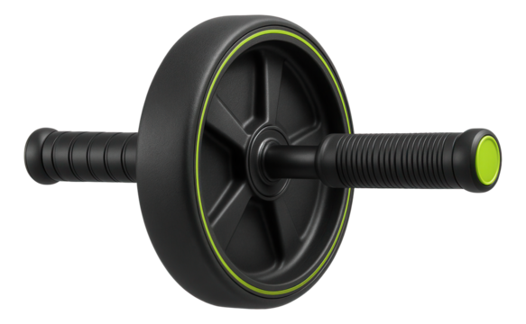 Folding ab roller with detachable handles for easy storage after fitness sessions