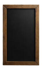 Magnetic chalkboard panel with a rustic wooden frame for a cafe menu display.