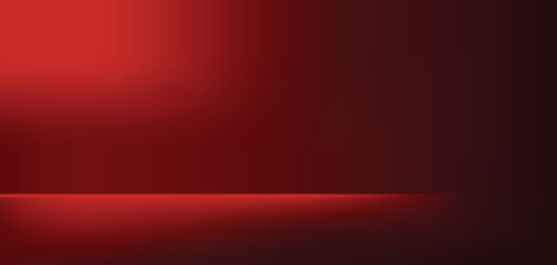 Obraz premium red light gradient wall floor background hot blurry texture color tone wallpaper effect