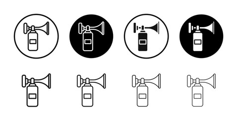 Air horn icon simple vector isolated symbol