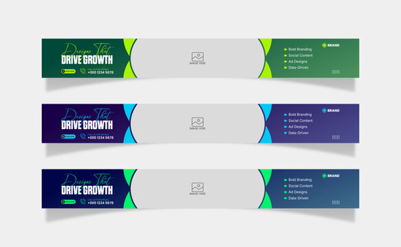 Leaderboard Ad web banner template design