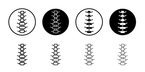 Spinal column icon simple vector isolated symbol