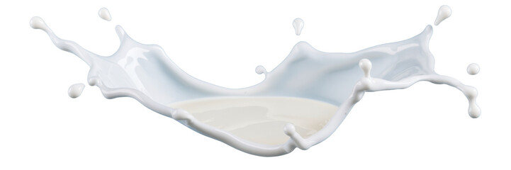 milk splash isolated on white background