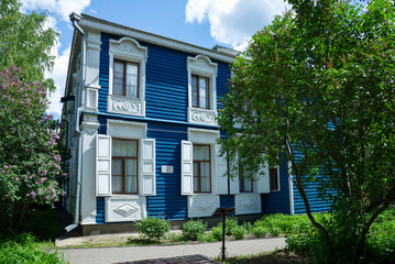 Fragment of a noble house in the Rachmaninov Reserve, Ivanovka. Tambov region