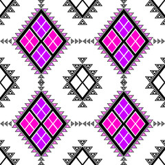 Abstract ethnic geometric pattern design for background or Wallpaper.