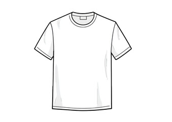 Simple white T-shirt graphic