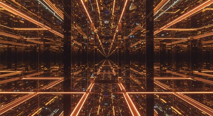 limitless reflective mirror background
