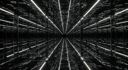 limitless reflective mirror background