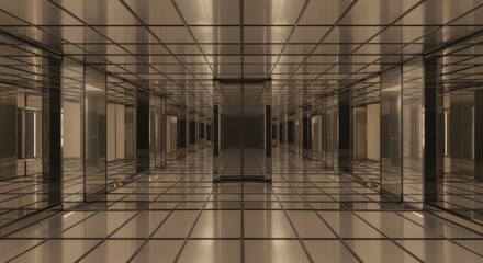 limitless reflective mirror background