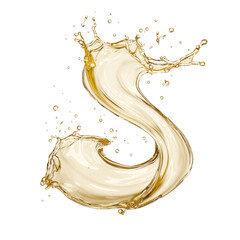 liquid splash vector on white background