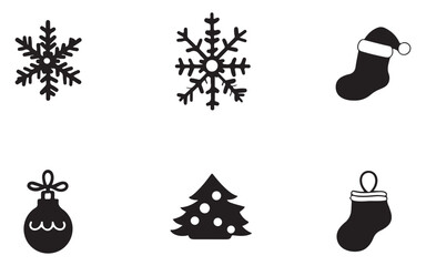 christmas icons set