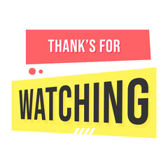Colorful Thank You Message for Video Viewers