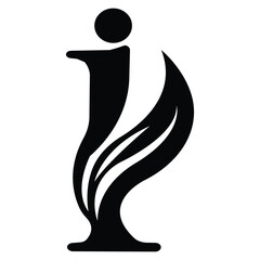 Letter i vector logo