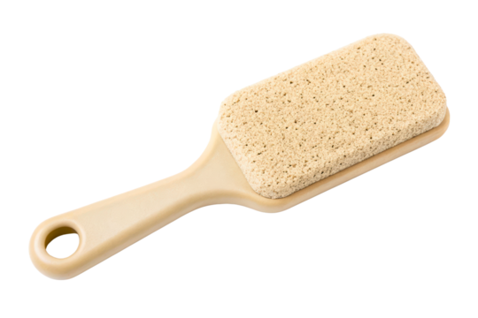 Pedicure foot file with a pumice stone isolated with transparent background
