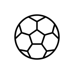 Obraz premium Soccer Ball Icon: Football Game & Sport Symbol