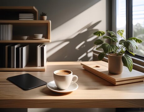 Workspace home office desk