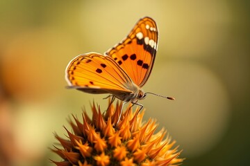 The Golden-Hued Butterfly