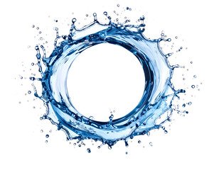 Aqua Bloom: Capture the vibrant dynamism of water's inherent beauty. Witness the ephemeral dance of liquid elements as they take a mesmerizing, circular form.