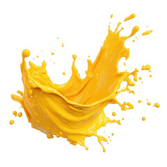 Bright yellow liquid splash (4)