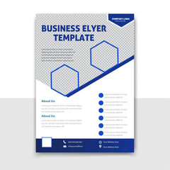 Modern Business Flyer Layout | Clean Corporate Brochure Template | A4 Size Print Ready Design