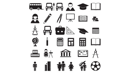 Education Icon Set