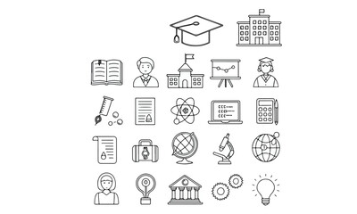  Education Icon Set
