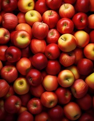 Piles of apple fill the screen 04