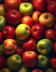 Piles of apple fill the screen 02