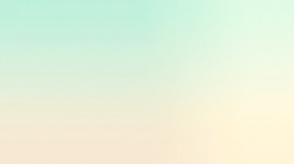 Naklejka premium Soft Pastel Gradient Background Teal Beige Tones,
