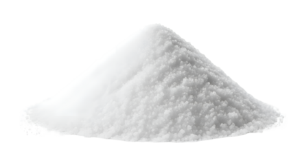 Crystal Pile: White Powder Texture, Transparent Background