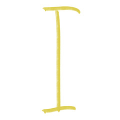 Hand drawing doodle abjad font unique ugly