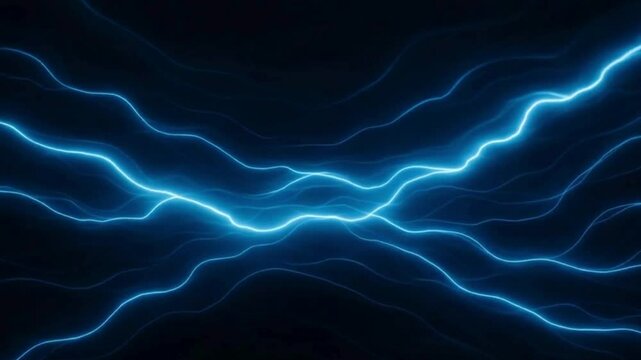 Blue Electric Lightning Wave Loop Animation, Galactic Warp Gate, Shimmering Stargate Visual, Thunderous Digital , Enchanted Nebula Boundary, Sparkling Atomic Impulse, Interdimensional Space 