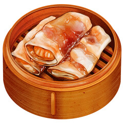 Cheung Fun Dim Sum Watercolor