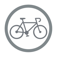 Fototapeta premium Bicycle Icon Illustration Graphic Road Bike Cycle Sign Vector Transportation