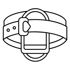 Buckle line art vector