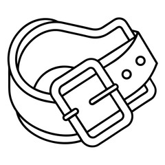Buckle line art vector