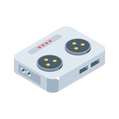 Fototapeta premium Check out this isometric icon of power supply unit