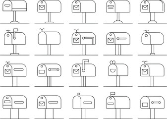 set of icons of clothing
