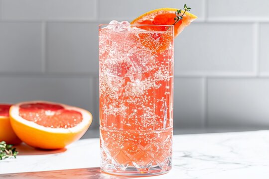 An artisanal pink mocktail in a beautiful glass with crushed ice, showcasing the craft of the sober curious and mindful drinking movement.