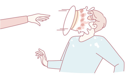 A hilarious scene where a pie comically hits someones face, ideal for funfilled, crazy comedy themes